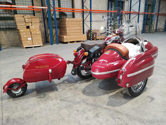 Jawa 350 sajdka sidecar postranny vozik + zadný vozik - 14