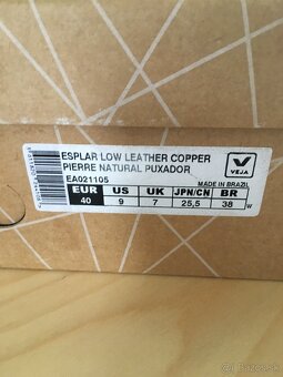 Kožené tenisky Veja Esplar Copper - 14