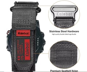 Nyl.remienok+silikon.obal Garmin Fenix 8-47mm. - 14