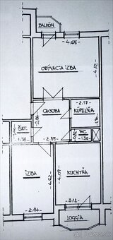 Priestranný 2-izbový byt s loggiou a balkónom - 14