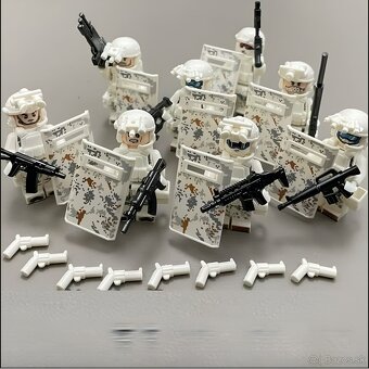 Rôzne sety vojakov 7 + doplnky - typ lego - nové - 14