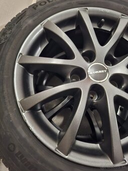 ALU disky Borbet LV5 Anthracite Glossy+zimné pneu 205/55 R16 - 14