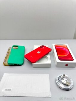 iPhone 12 MINI RED TOP STAV NOVÁ BATÉRIA 100% - 14