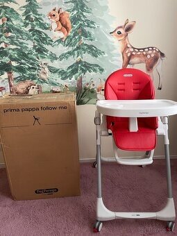 PEG PÉREGO Stolička jedálenská Prima Pappa Follow Me Fragola - 14