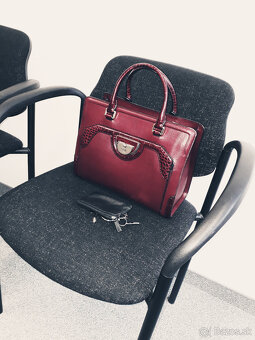 kufríková kabelka bordová cavalli class - nová - 14