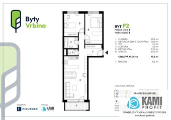 Na predaj 3 izbový byt s terasou v novostavbe v Piešťanoch v - 14