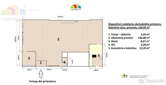 Na prenájom priestor, 169 m², Rybničná ulica, BA – Vajnory,  - 14