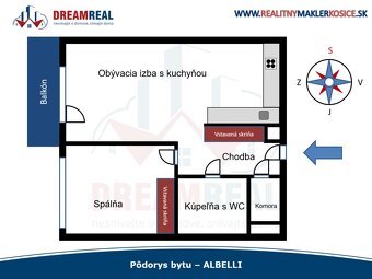 Na prenájom 2 izbový byt s loggiou a parkovaním v garáži - A - 14