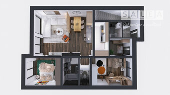 VÝHODNÁ PONUKA  3i-Byt 96m2+balkón+1x parkovanie Vrbové - 14