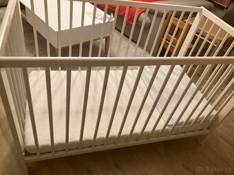Detska postielka aj s matracom + vybavička + vanička - 14