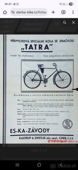 Historický bicykel Eska model Tatra - 14