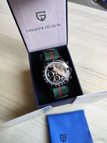 Luxusné hodinky - Pagani Design Black Silver 2 typy náramkov - 14