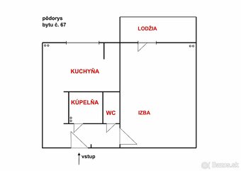 1-izbový tehlový byt s lodžiou – Košice, Staré Mesto - 14