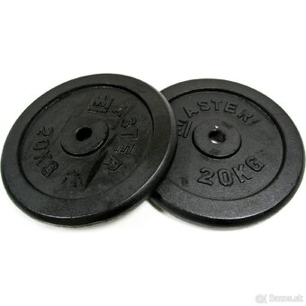 Železné kotúče/závažia 2x15kg, 2 x 20 kg,2 x 25 kg,2 x 30 kg - 14