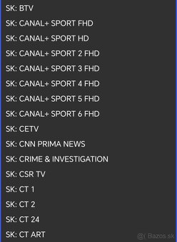 IPTV televize + Sportovní programy - 14