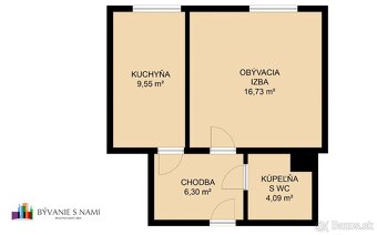 Na prenájom | 1 izbový byt - Trenčianska | Nivy - 14