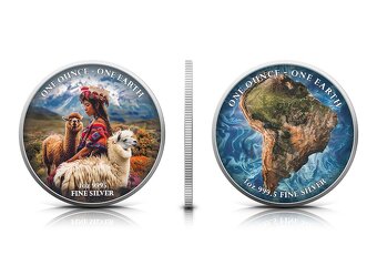 Kontinenty 1 OZ striebro - 14