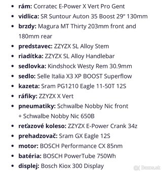 Nový elektrobicykel Corratec E-Power X-Vert FACTORY - 14