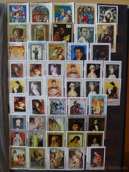 Pekná zbierka známok UMENIE 2 - 14