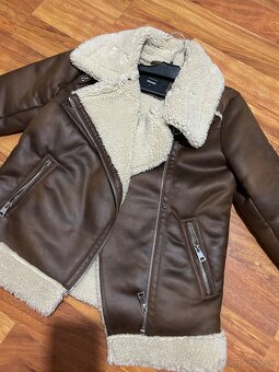 Kozuch zateplená kožená bunda - 14