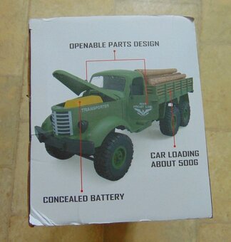 RC Military Truck Zil JJRC 1/16 6WD zelený - 14