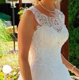 Svadobné šaty 36-38,S-M - 14