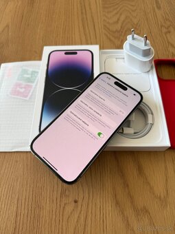 iPhone 14 Pro 128 gb Deep Purple v záruke + príslušenstvo - 14