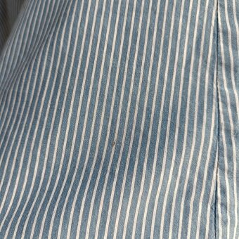 Vintage 90s Fred Perry modrá pruhovaná košeľa XXL slim - 14