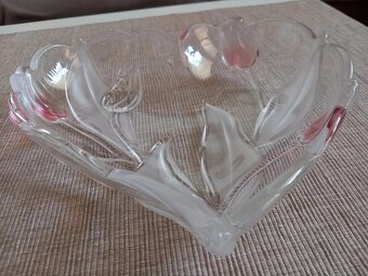 Staršia sklenená misa v tvare srdca 25x23x6 cm - 14