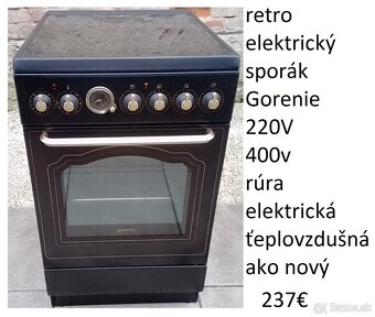 predám sporák aj s káblom rovno do zásuvky 230V - 14