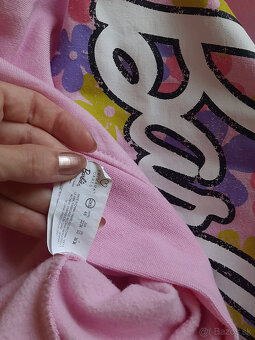 Barbie ružová mikina veľkosť S a XXS - 14