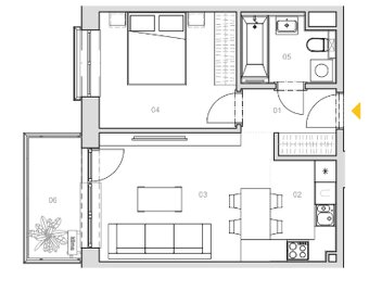 Svetlý 2 izbový apartmán Ružinov - 14
