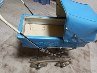 Detský retro kočík kočiar pre bábiky - 14