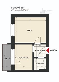 SRA I Príjemné bývanie alebo investícia – 1-izbový byt s lod - 14