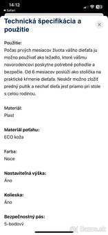 PEG PEREGO Siesta Follow Me Ice detská jedalenská stolička p - 14