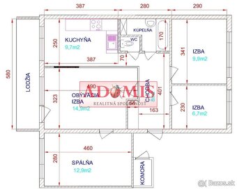 Predáme 4izbový byt 74m2,loggia,Irkutská ulica Košice,TOP lo - 14