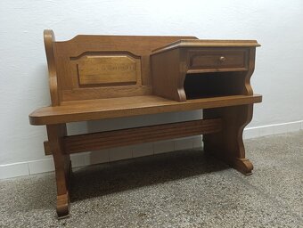 Rustikální botník / lavice, nábytek z masívu - 14