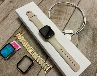 Predám Apple Watch Series 6 – 44 mm Gold - 14