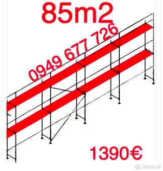Predám lešenie certifikovane fasadné stavebné lešenie - 14