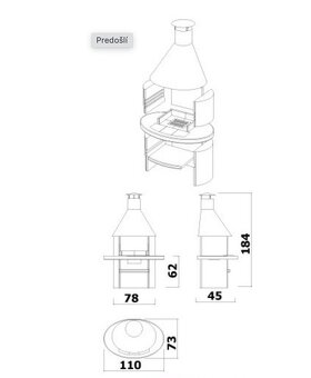 Záhradný krb Norman + prislušenstvo - 14