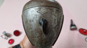 Svetlá, odrazky a zvonček na historické bicykle - 14