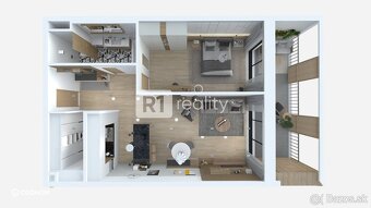 Dovolenkový priestranný 2-izbový apartmán A43 BlueWave Apart - 14