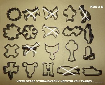 FORMIČKY A VYKRAJOVAČKY, DOBOVÉ na pečenie, pre zberateľov - 14