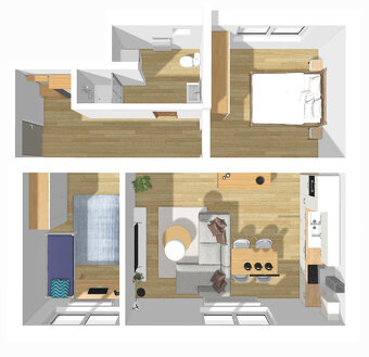 3-izbový byt na prenájom+park. miesto (70m2) - 14