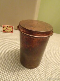 Predám starožitný MEDENÝ POHÁR s patinou - 14