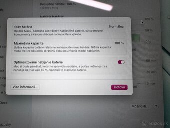 Predám málo používaný MacBook 13” 2024 M3, 256 GB. - 14
