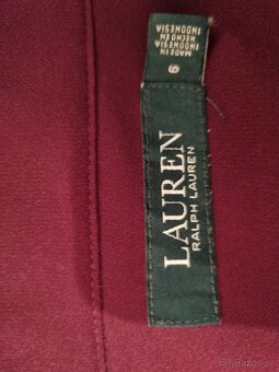 nové bordové košeľové šaty Ralph Lauren   M - 14