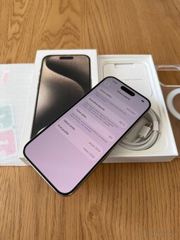 iPhone 15 Pro 128 gb Natural Titanium v záruke+prislušenstvo - 14