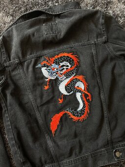 Pánska koženková bunda, bombera, riflovka - 14