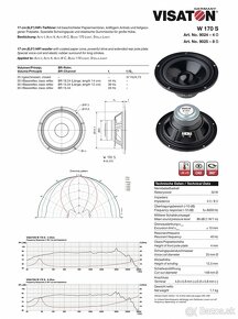VISATON W 170S-4ohm...50W RMS - 14